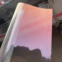 Solar Tint Film Ghost Rose Red Chameleon VLT78% Windscreen Foils Car Front Rear Window Tint Windshield Protection 2