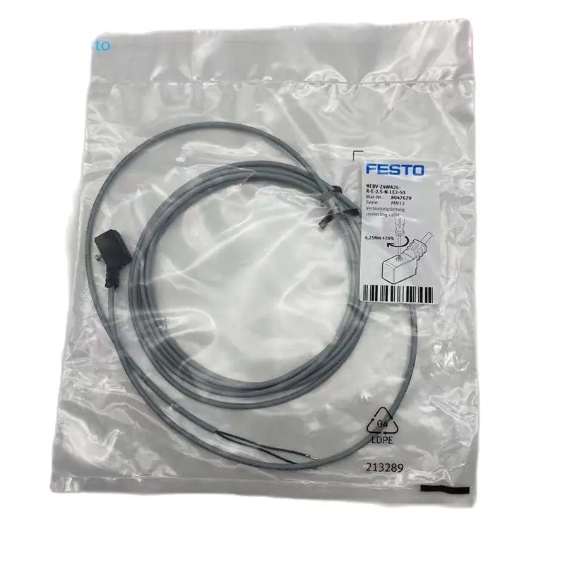 

Соединительный кабель FESTO NEBV-Z4WA2L-R-E-2.5-N-LE2-S1 8047679 NEBV-H1G2-KN-1-N-LE2 NEBV