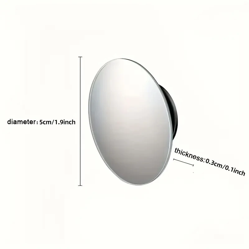 Car Blind Spot Rear View Mirror Wide Angle 360 Degree Adjustable Small Round Mirror Car Reverse Auxiliary Rearview Convex