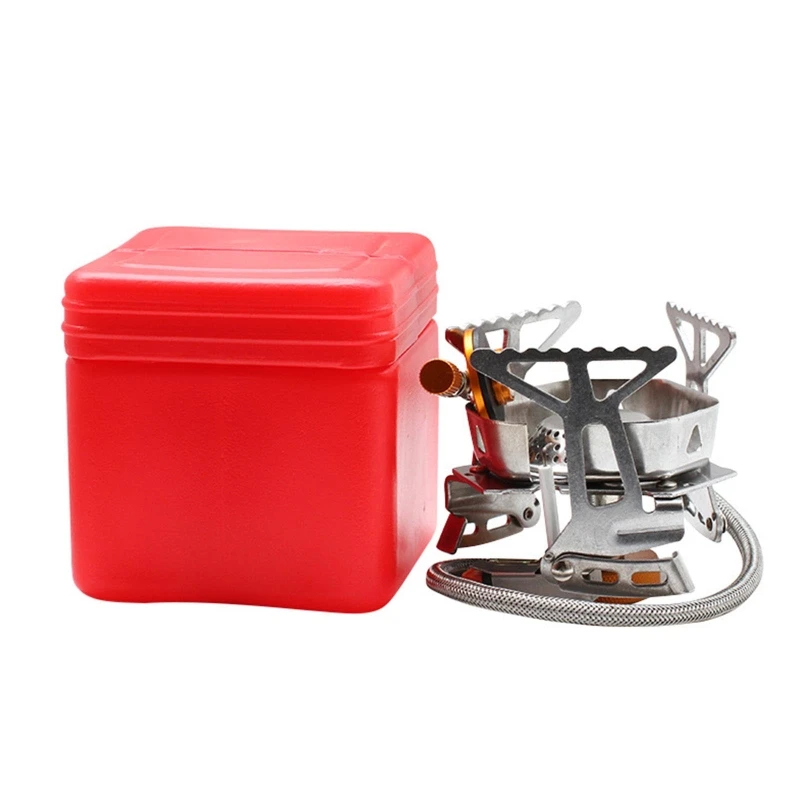 

Outdoor Gas for Burner Set Portable Windproof Camping Stove Equipment for Camping Hiking BBQ Hiking Tourist Supplies D5QD