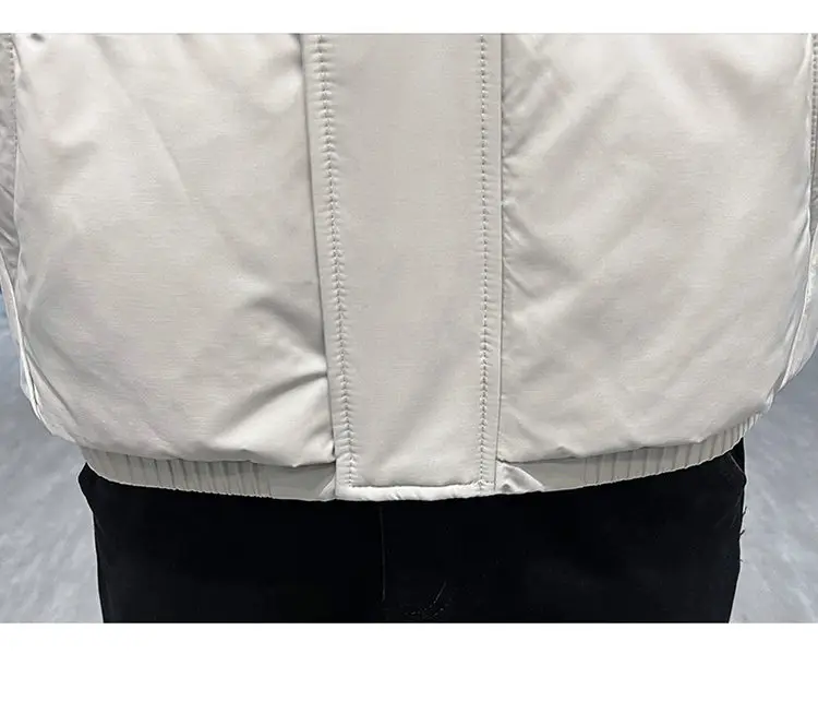 Einfarbige Herren-Entendaunenjacken mit Kapuze, 2025, Winter, winddicht, warm, Top, Puffermäntel, Oberbekleidung, verdickte, gepolsterte Parkas-Kleidung – Detail 21