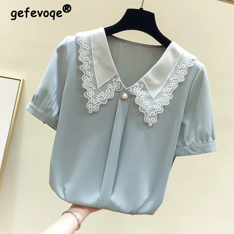 Fashion Blouses Short Sleeve Blouses Zara Woman Short Sleeved Blouse silver-colored casual look 