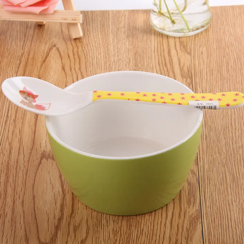 New Children Colorful Spoon Coffee Heart Cake Plastic Meal Spoon Home Restaurant Tableware Spoons KC 10pcs/lot cutlery set western style cutlery set picnic cutlery set picnic tableware camping cutlery set