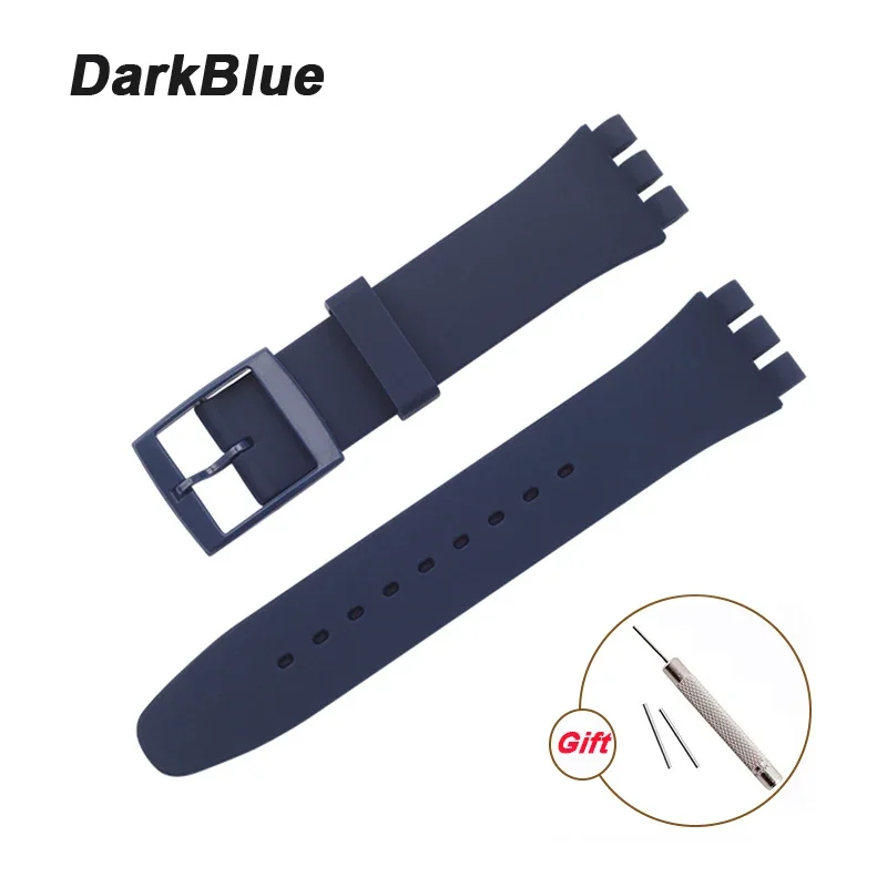 Silicone Waterproof Sports Watch Band - Variety of Sizes and Colors
