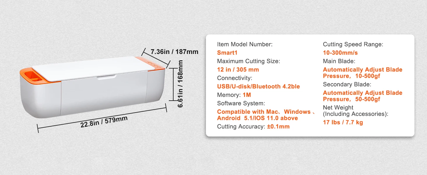Set di accessori per plotter da taglio per vinile