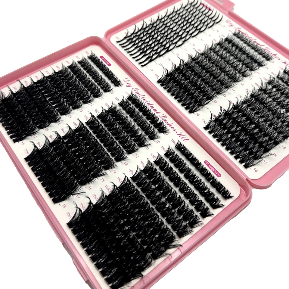 DIY Wispy Lash Cluster Eyelashes Extensions Book