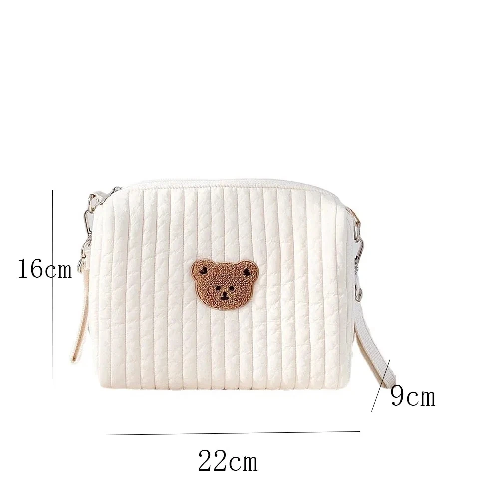 Baby Carriage Hanging Bag Personalized Name Multifunctional Outdoor Baby Bear Mommy Bag Customized Baby Stroller Storage Bags 5