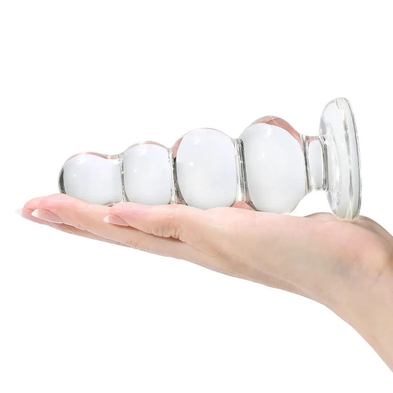 Pyrex glas analpärlor butt plug för par vuxenleksak_voghion.com