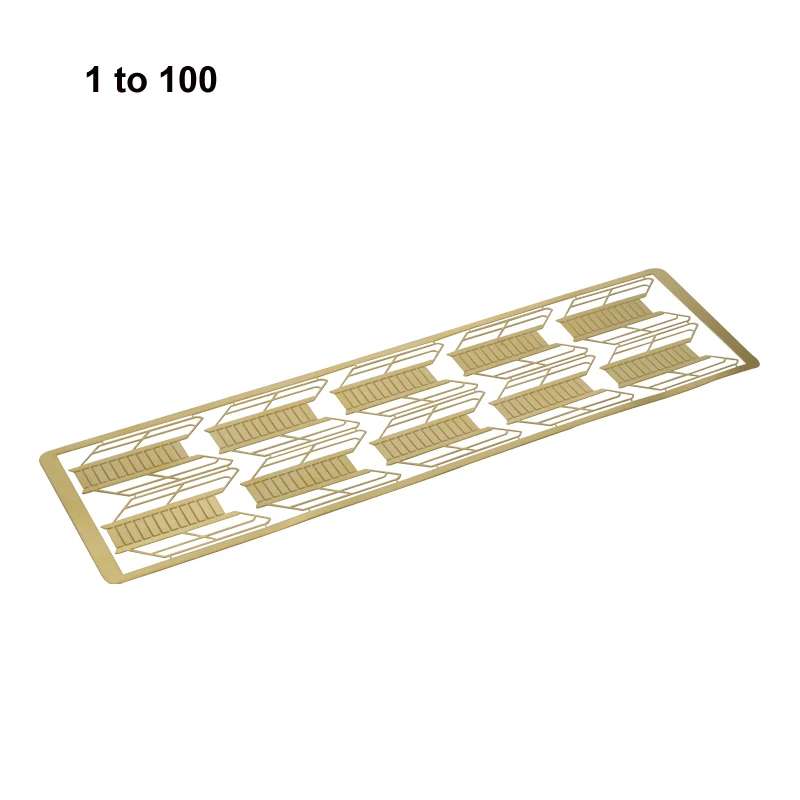 1Set Simulated Model Ship Etching Ladder 1:72 1:100 1:150 1:200 Brass Etched Sheet Micro Stairs for Remote Control Boat Assembly 3
