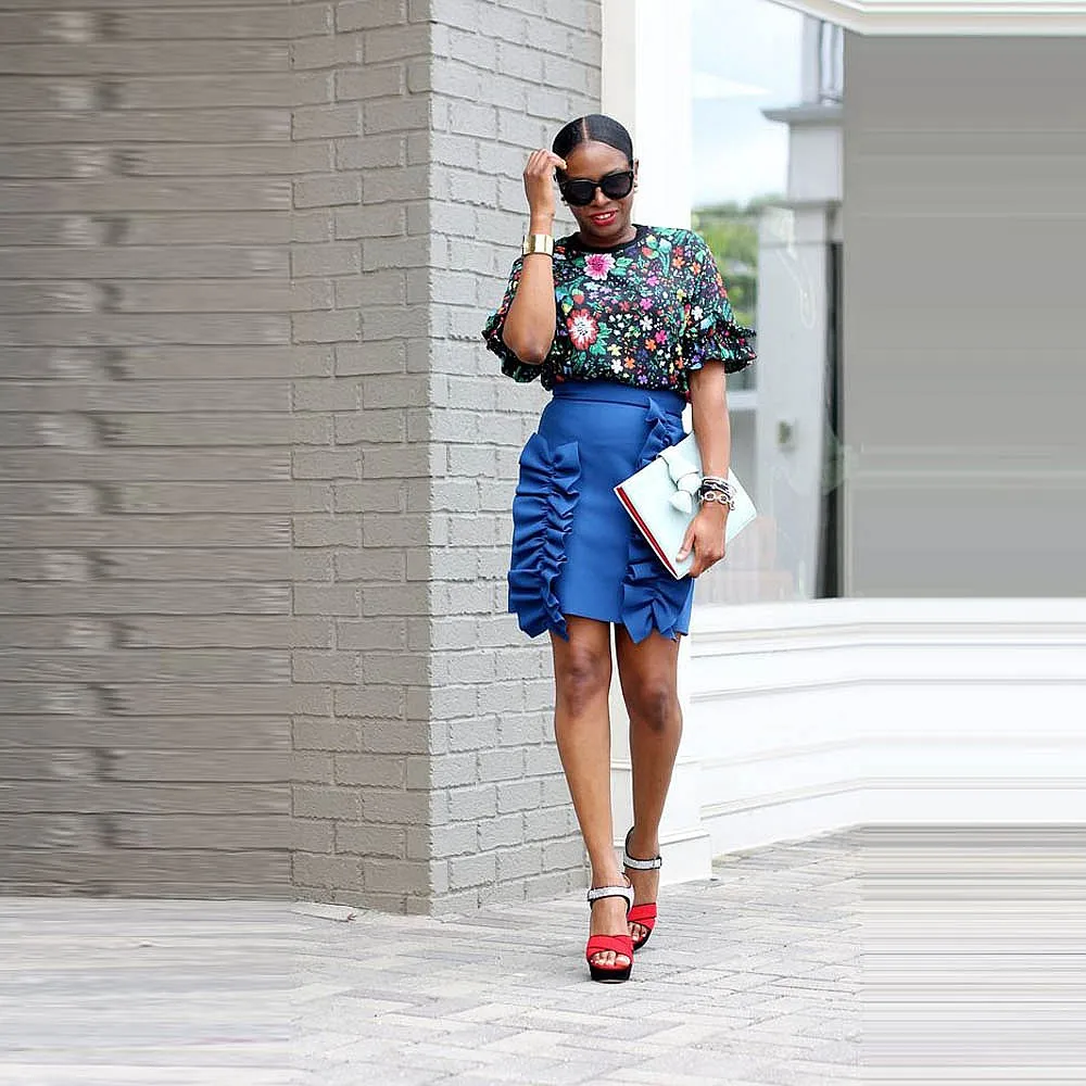 Gonne Da Donna Con Guaina Blu Minigonna Da Festa Di Lunghezza Con Cerniera In Vita Idea Sexy Faldas Para Mujeres