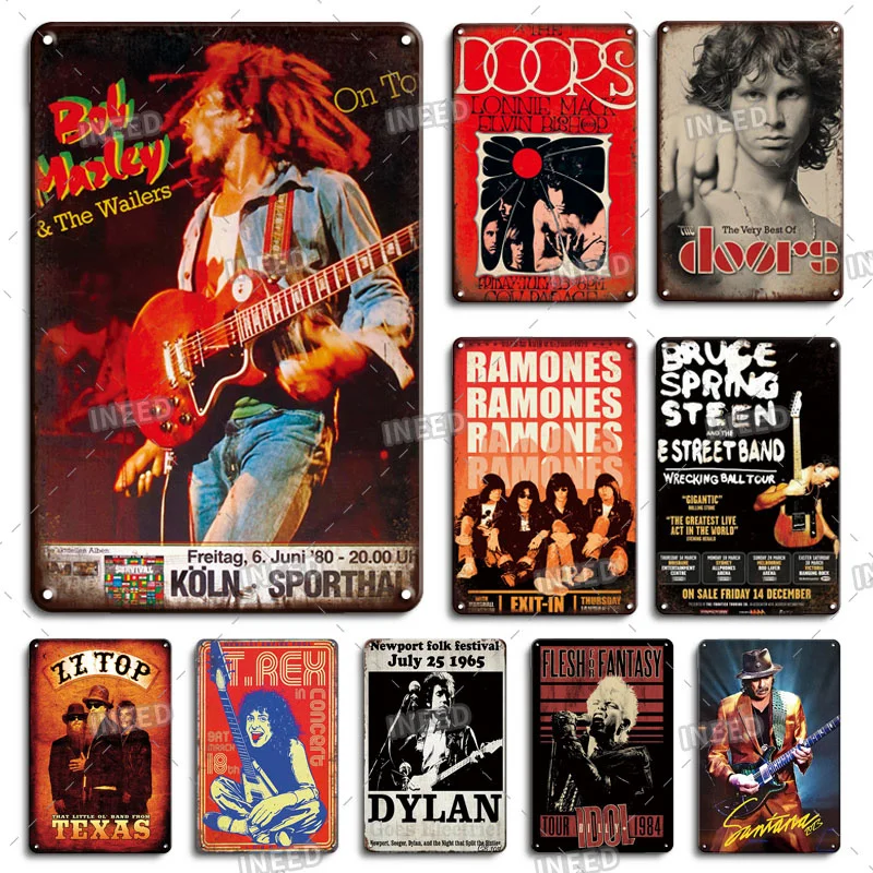 Poster Metal Sign Music Metal Poster Doors Poster Doors Music