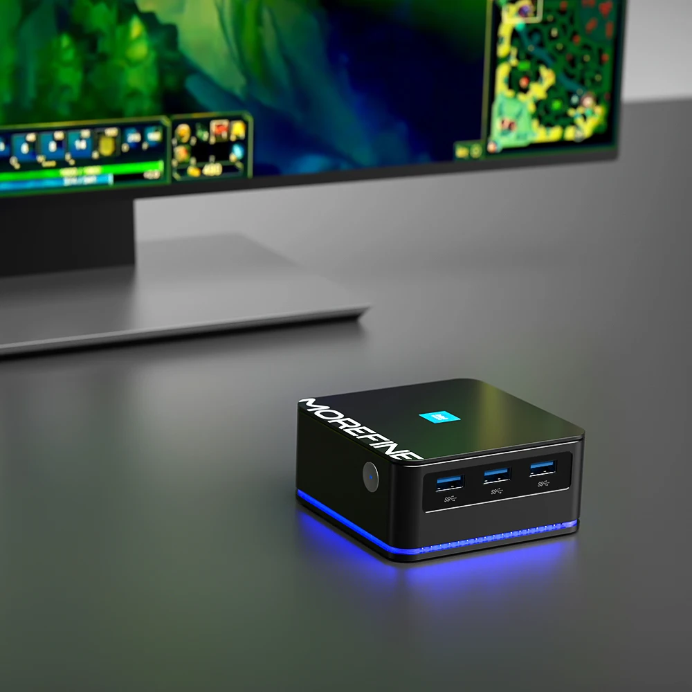 Windows 11 M8S PC Mini saku 12 Gen N100 Quad Core 16GB DDR5 4800MHz Max 2T  SSD PC game kantor LAN ganda 3x4K WiFi6 - AliExpress