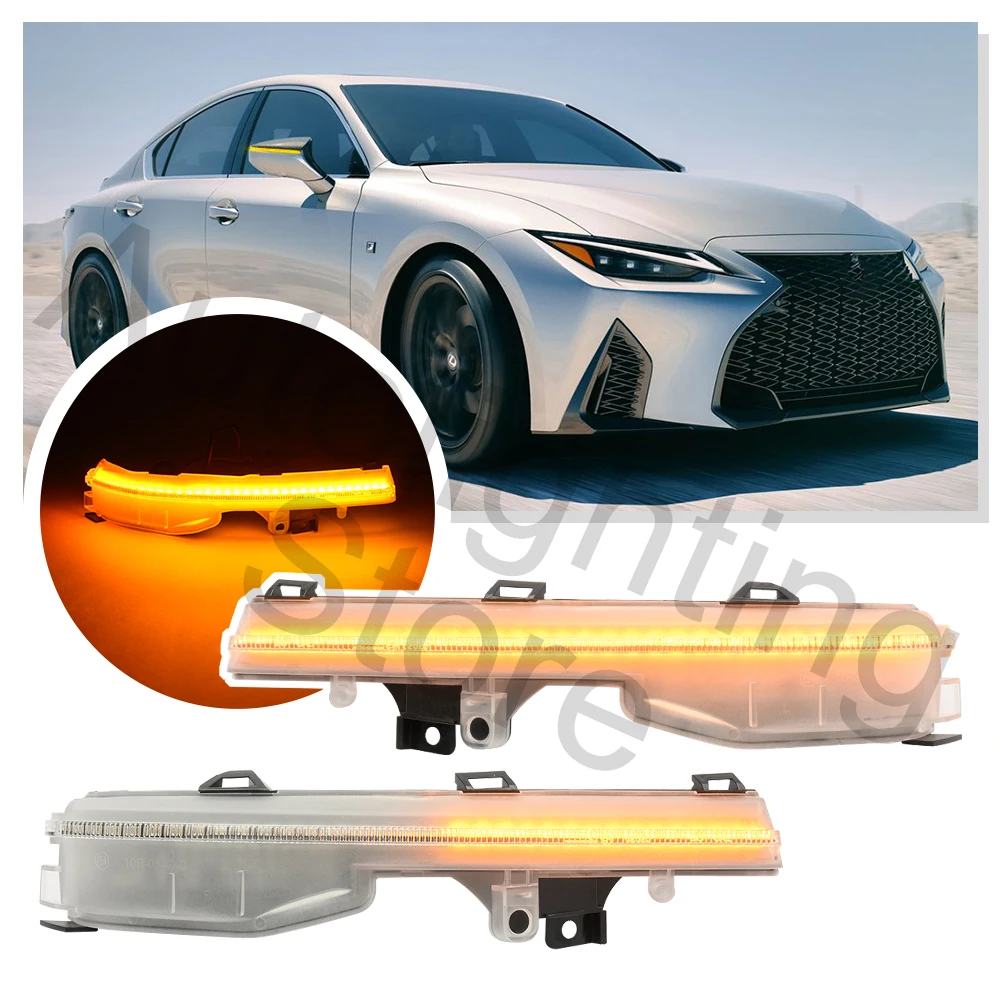 

2X For Lexus ES250 ES300h ES350 IS300 IS350 LC500 UX200 UX250H UX300E LED Turn Signal Light Side Marker Blinker Fender Lamp