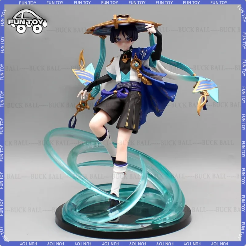 

24cm Genshin Anime Figure Scaramouche Wanderer Action Figurine Pvc Statue Model Collection Doll Ornament Toys For Child Gifts GK