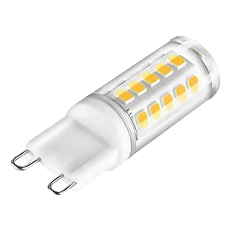 10PCS 가장 밝은 G9 LED 옥수수 조명 AC220V 7W LED 전구 따뜻한/차가운 흰색 스포트라이트 교체 옥수수 할로겐 조명 도매