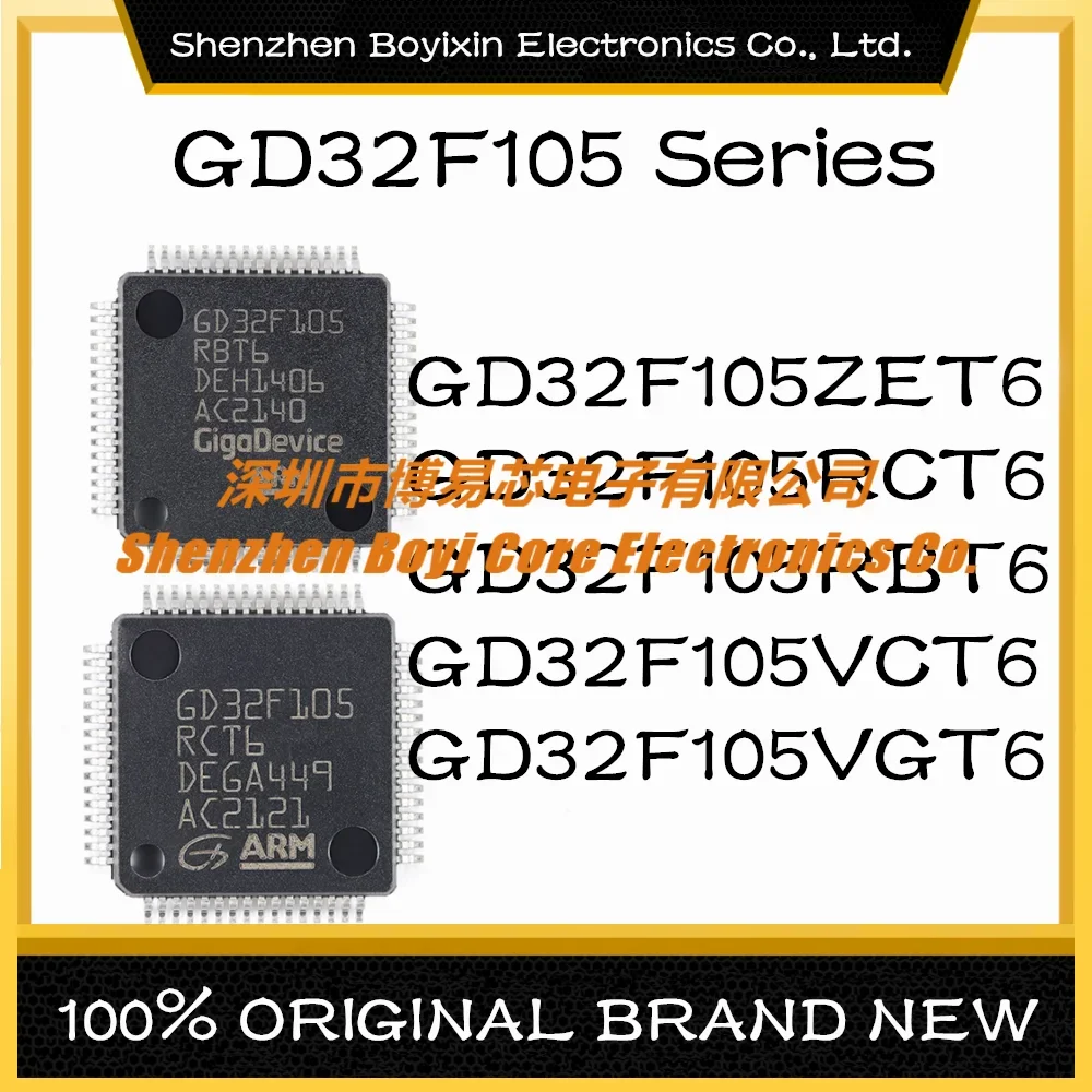 

GD32F105ZET6 GD32F105RCT6 GD32F105RBT6 GD32F105VCT6 GD32F105VGT6 ARM Cortex-M3 108MHz Microcontroller (MCU/MPU/SOC) IC Chip