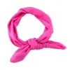 Baby Girl Headband Solid Bandage Band Hair Accessory Ribbon Bow Turban Children Newborn Kids Rabbit Ear Bowknot Headwear  5
