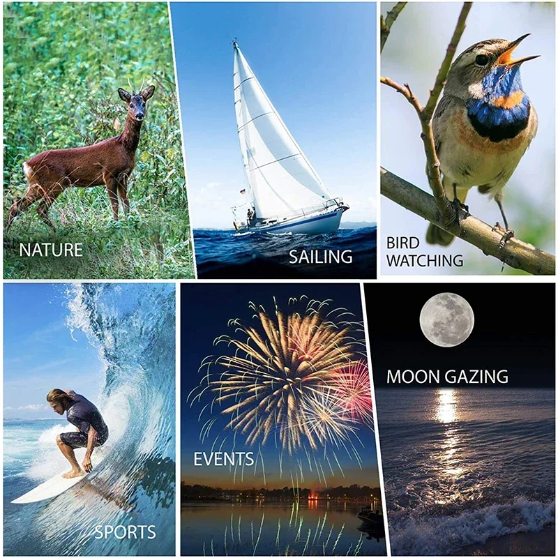 Portable Zoom HD 5000M Telescope Folding Long Distance Mini Powerful Telescope for Hunting Sports Outdoor Camping Travel