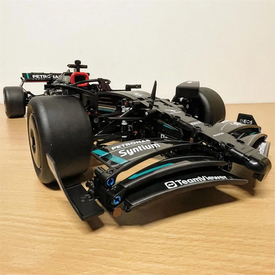 Technical Black Formula City Speed Racing Car Building Blocks Bricks Famous Sports Vehicle Model Boy Assembly Toy for Kid Gifts 3