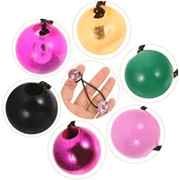 10 Pcs Ponytail Double Bead Head Rope Assorted Color Hair Ties Girl Elastic Colorful for Thick Kids Ropes Plastic Daily Wear 2