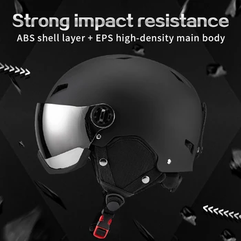 Eastinear's New Lightweight All-in-one Goggles Ski Helmet Men's and Women's Children's Outdoor Skiing and Snowboarding Equipment 4