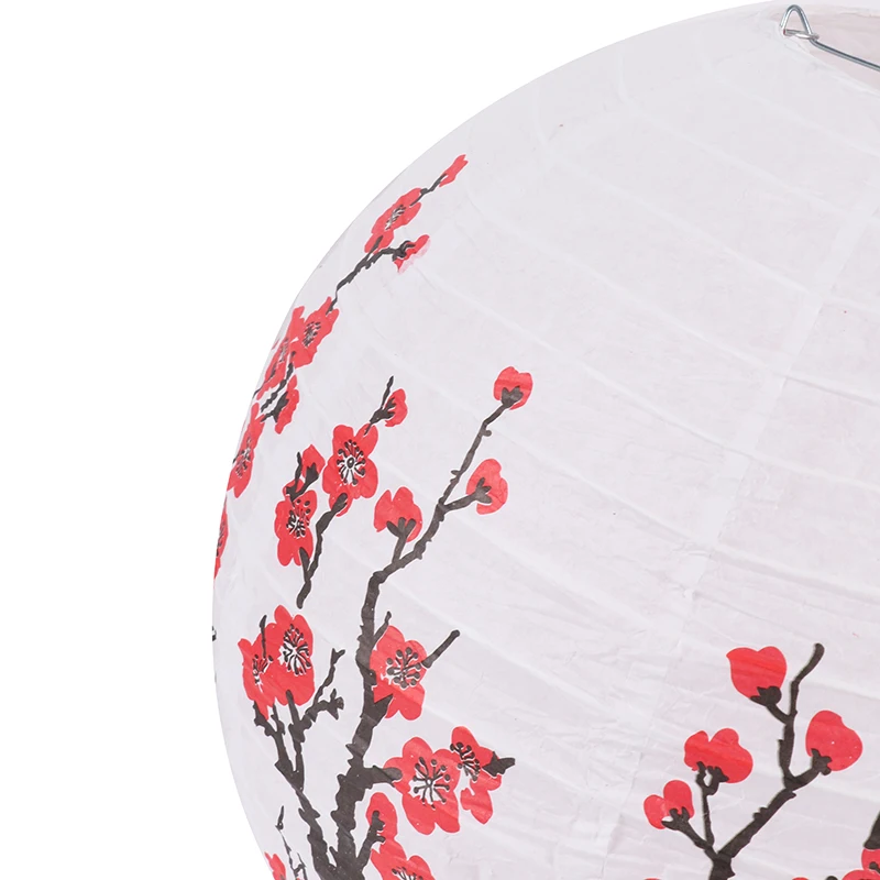 Plum Blossom Round Paper Lantern Lamp Shade 30cm Chinese Antique Paper Lantern New Year Lampshade Home Decor paper lantern