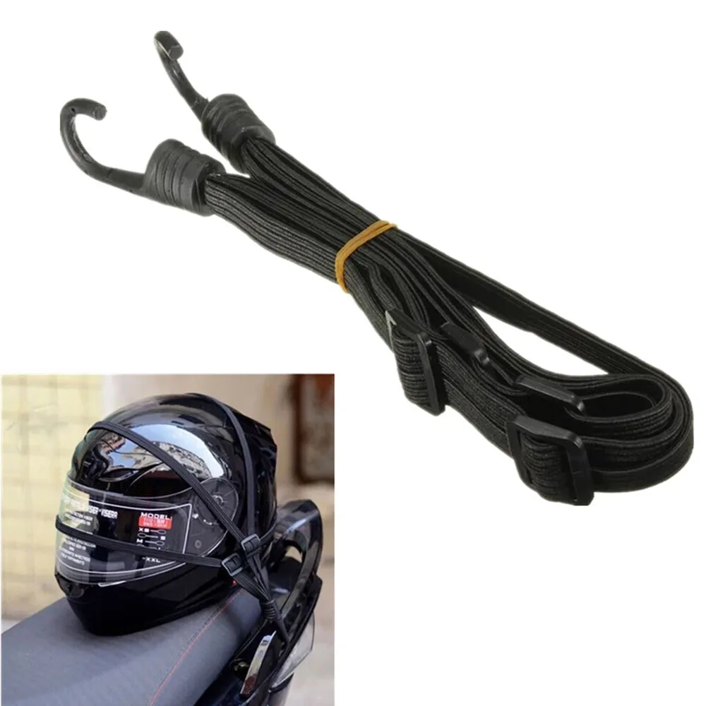 60cm Motorcycle Helmet Rope Net Bike Luggage Strap Hook Elastic Universal Motos Helmet Tape String Accessories