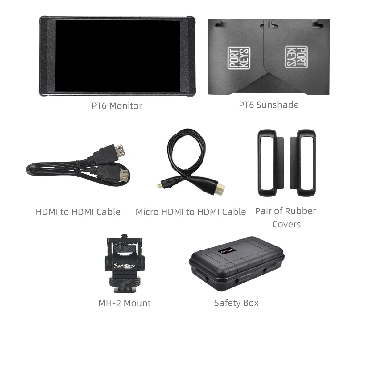 Portkeys PT6 Camera Field Monitor 5.2" 600nit Touchscreen Camera Monitor Vertica