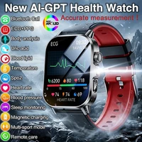 Nouvelle montre connectée 2026 avec diagnostic précis ECG, oxygène sanguin, tension artérielle, acide urique, lipides, santé, écran HD AMOLED, appels, pour hommes et femmes 1