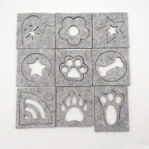 

5Pcs Wool Felt Template Accessories Poke Poke Le Mold Tool Diy Craft Embroidery Sewing Stencil Applique Wedding Needle Felting