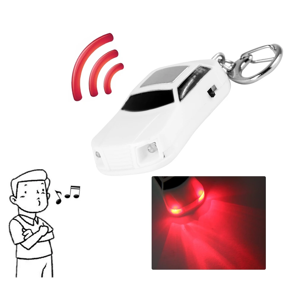 Key Find Locator Key Locator Finder Car Shape LED Anti Lost Finder Find Keychain Whistle Beep Sound Control