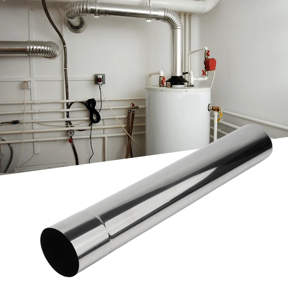 Straight Stainless Steel Stove Pipe Chimney Flue Liner Rigid Multi Fuel 20-40cm Chimney Flue Gas Pipe Heater Exhaust stove exhaust pipe