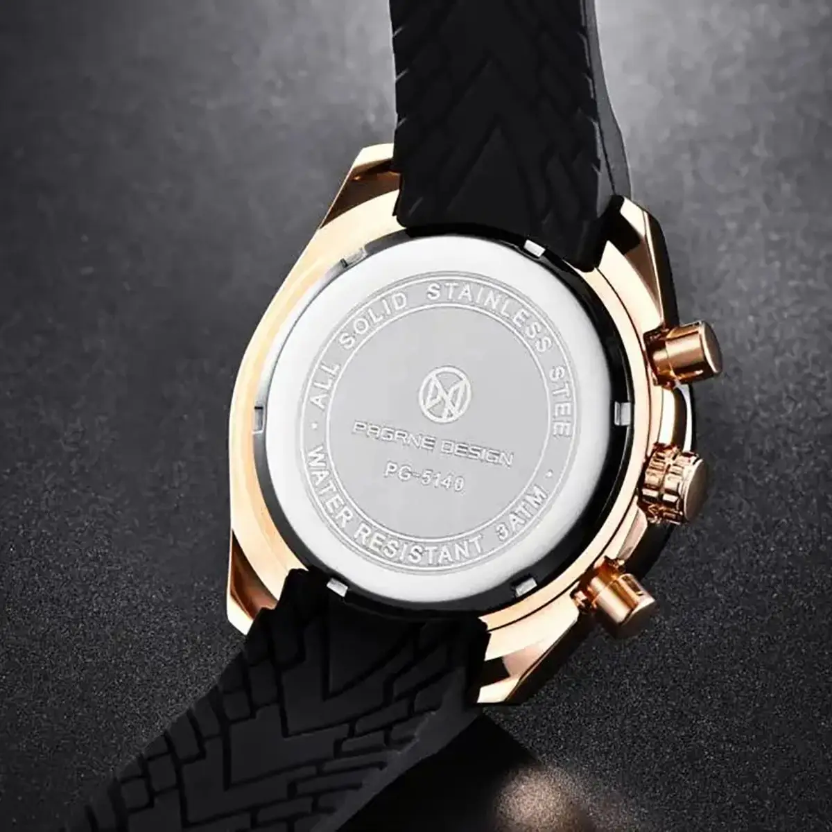 Pagani Design 2024 Nieuwe 44Mm Heren Automatisch Quartz Horloge Luxe Saffier Rubber Waterdicht 20bar Classic Casual Reloj Hombre Heren