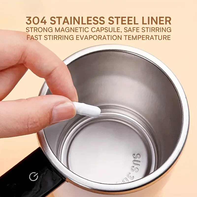 Lue's House Temperature Display Automatic Stirring Cup Rechargeable Magnetic Automatic Stirring Coffee Cup Portable Travel Water Cup - Image 5