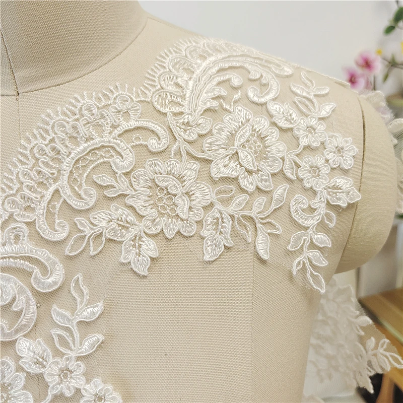 Pizzo In Cotone Con Ricamo Fiori – 2 Yards (circa 1,83 M) X 18 Cm Di Larghezza – Bordo In Pizzo Per Cucito Fai Da Te, Abbigliamento, Tende, Decorazioni E Abiti
