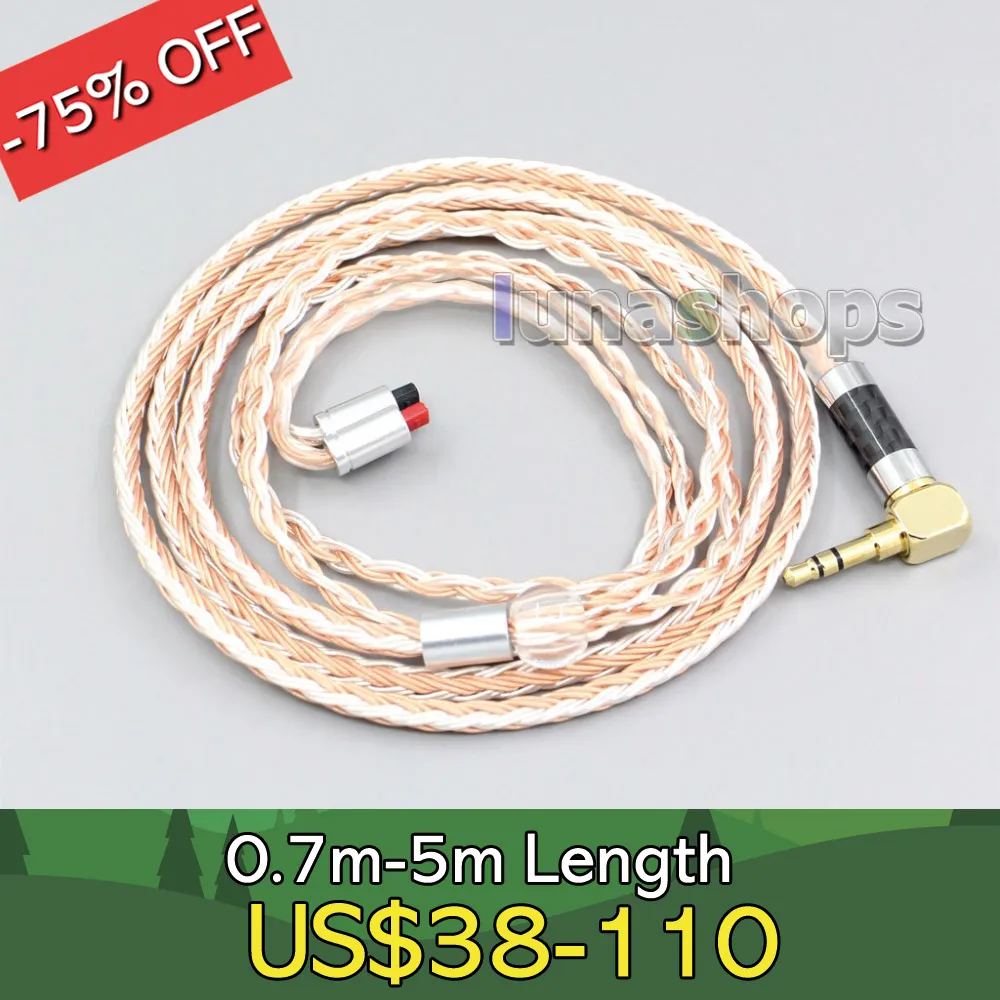 

16 Core Silver Plated OCC Mixed Earphone Cable For Audio-Technica ATH-IM50 IM70 ath-IM01 ath-IM02 ath-IM03 ath-IM04 LN006715