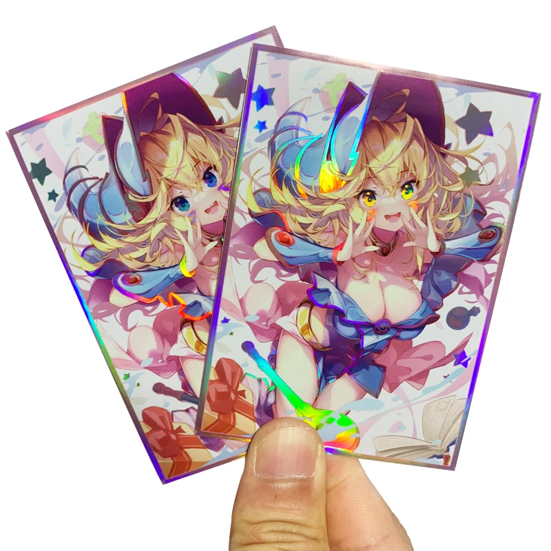 

60pcs/set Yu-Gi-Oh! Card Sleeves Black Magician Girl Kawaii Anime Game Collection Cards Protective Cover Gift Toy 63*90mm