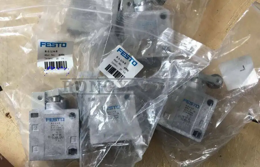 

One Festo Roller Lever Valve R-5-1/4-B 8996 NEW