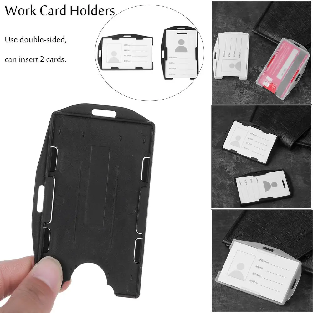 1/3pcs Unisex New Office School Multi-use ID Business Case Badge ID Card Pouch Card Sleeve Name Card Work Card Holders