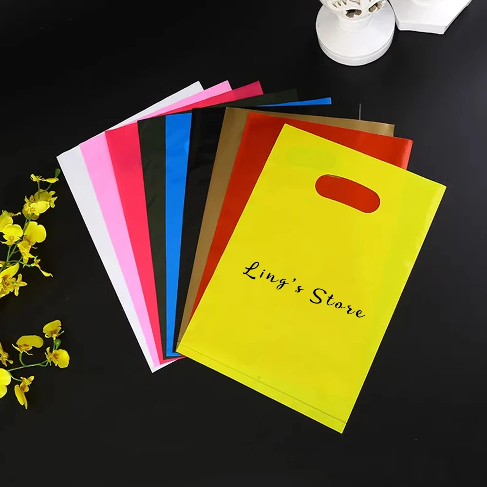 500 Stück personalisierte Schmuck-Geschenkverpackungen, Plastiktüten für Hochzeiten, Geburtstage, Gastgeschenke, Boutiquen, Süßwarengeschäfte, Einkaufstaschen – Detail 2