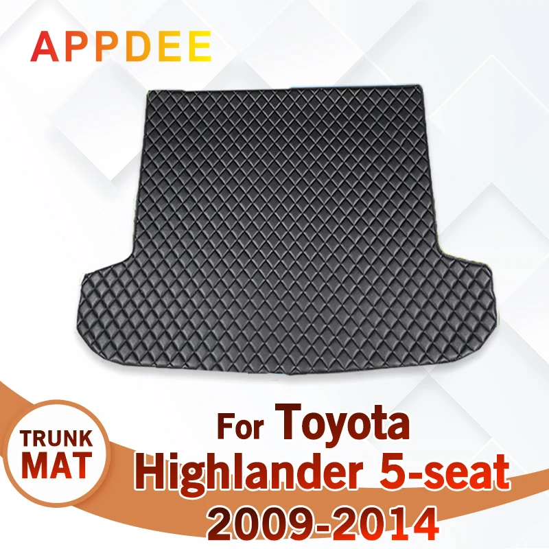 

Коврик для багажника автомобиля для Toyota Highlander 5-Seat 2009 2010 2011 2012 2013 2014, пользовательские автомобильные аксессуары, украшение интерьера автомобиля