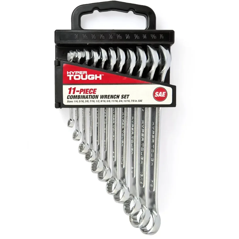 

Hyper Tough 11-Piece Combination Wrench Set, SAE