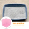 3pcs Cat Litter Box Enclosure Black Embossed Splash Guard For Large Tall Litter Boxes Privacy Shield Cat Pee Containment 5