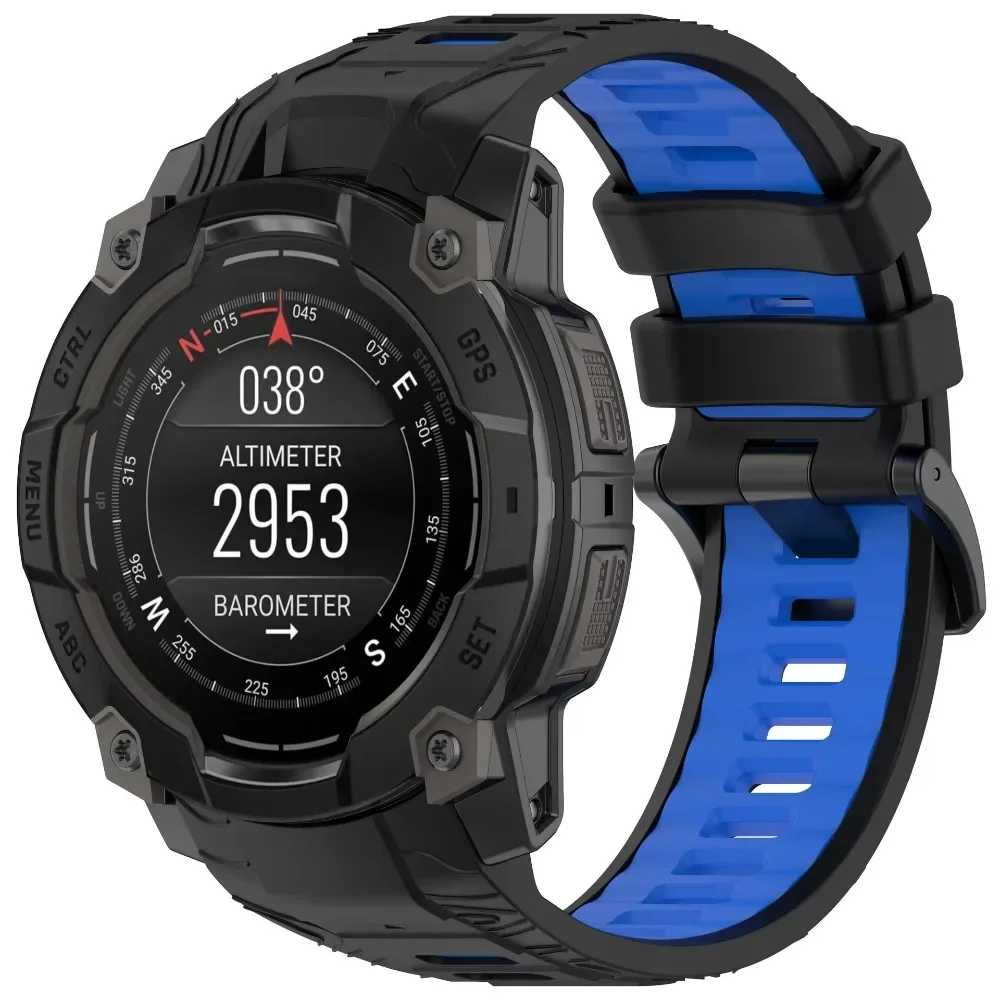 Silicone Two-Tone Soft Breathable Lightweight Watch Strap