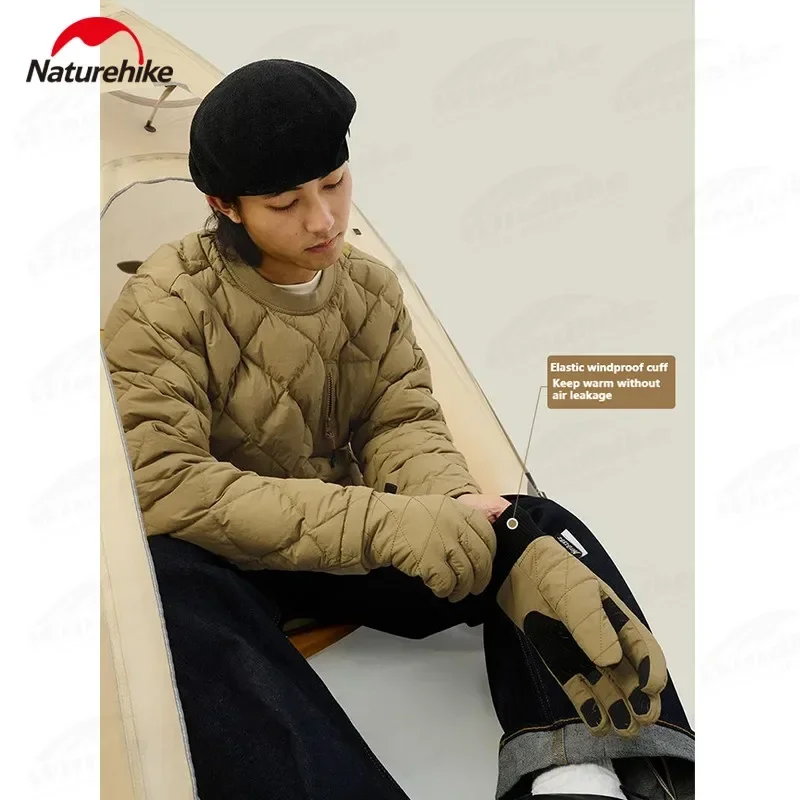 Thermal Gloves Naturehike -5 ~ 5 &deg;C Outdoor Thickened 3M Cotton Soft Non-Slip Camping Travel Cycling Hiking Winter Windproof