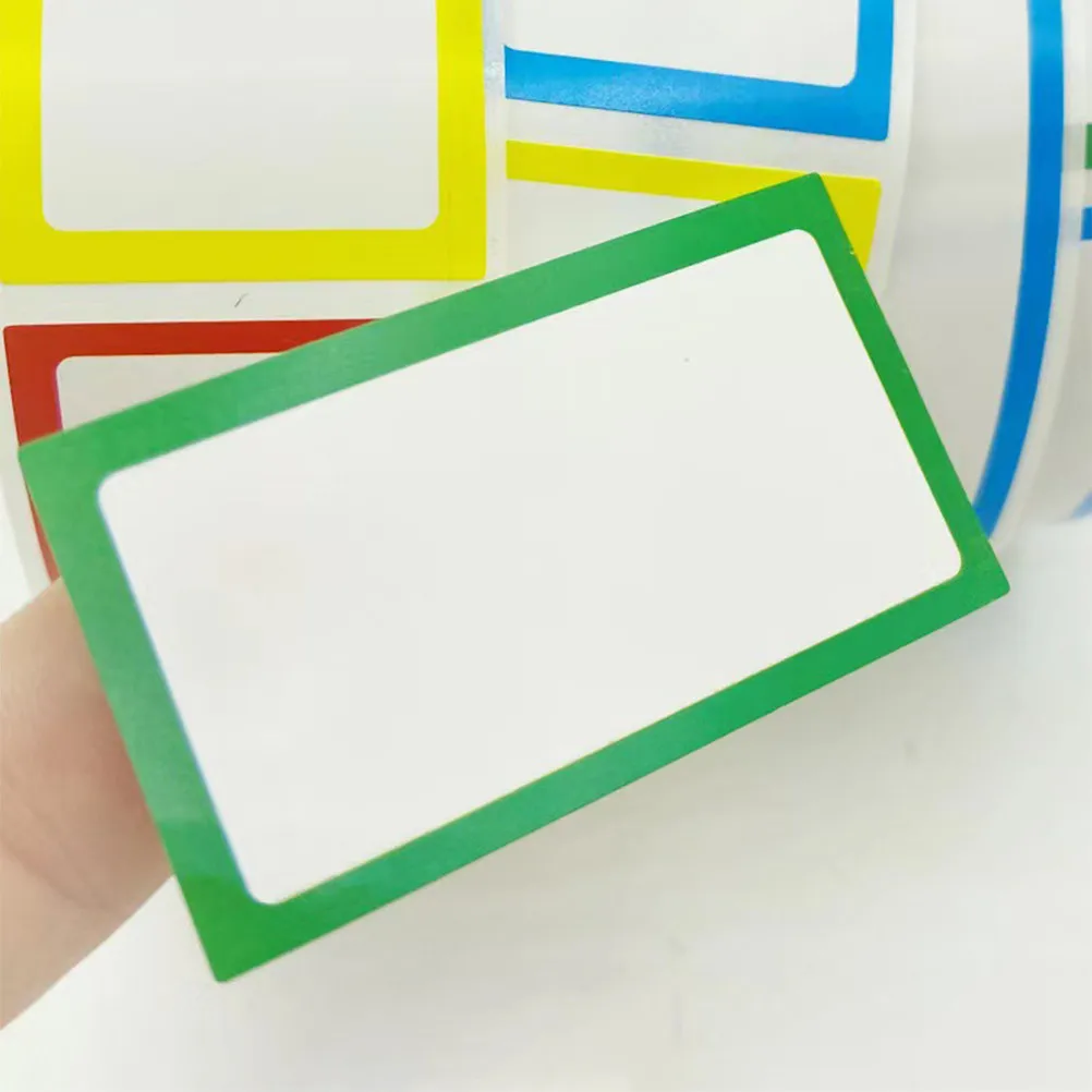 접착제가 필요 없는 4롤 빈 접착 라벨 스티커, 주방 식료품 저장실 보관함, 항아리, 상자, 가정 및 사무실 정리용