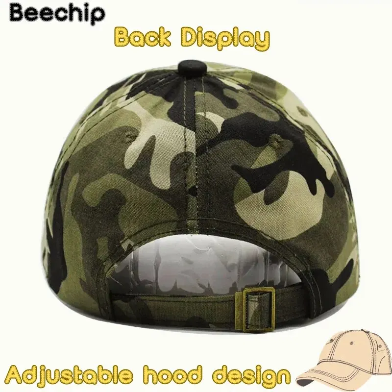 Men's Outdoor Sun Protection and Sunshad Youth Camo Duck Tongue Spring and Autumn Middle Age Baseball Hat