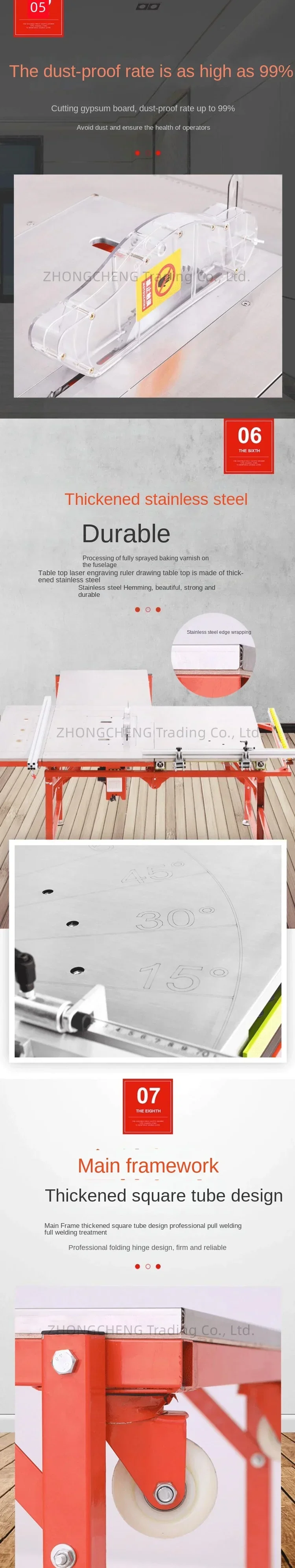 New Electric Dust-free Saw Table Woodworking Push Table Dongwei Mother-saw Brush