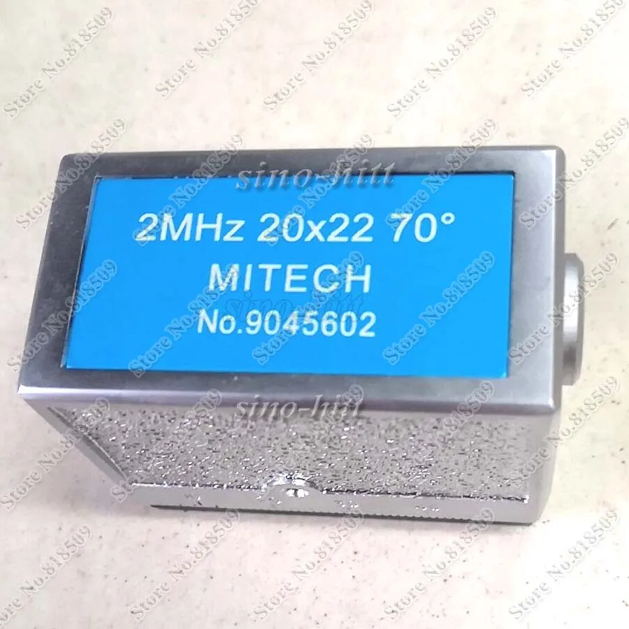 Mitech 2MHz 20x22mm Angle beam Probe Ultrasonic Flaw Detector Transducer