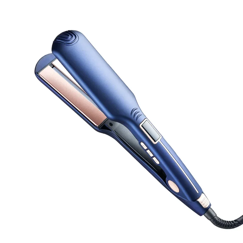 New Blue Wide Edition Home Use Hair Clippers Multifunctional Temperature Adjustable Straight Hair Straightening Iron